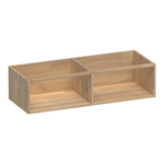 Ichoice Zijkast Natural Wood Loom 120-2 Grey Oak 119x30x45.5cm Massief Eiken Vingerlas ongeborsteld SW445697