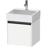 Duravit Ketho.2 Wastafelonderbouwkast - met 1 lade - 48.4x46x44cm - met greep antraciet - wit mat SW771894