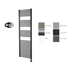 Sanicare electrische design radiator 172 x 60 cm. mat zwart met WiFi thermostaat zwart SW1000725