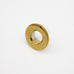 Fortifura Calvi luxe overloopring - 3cm - geschikt voor wastafels - Geborsteld Messing PVD (Goud) SW876418