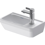 Duravit D-Neo Lavabo pour WC avec WonderGliss 40x22x14cm 1 trou de robinet rectangulaire Céramique Blanc SW640443