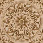Ceralto Taverno Blend Bordure décorative - 20x20cm - 10.0mm - Biscotto SW1171372