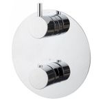 Wiesbaden Caral partie de finition ronde thermostat encastré 2 voies chrome SW445709