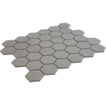 La Mosaic Factory London carreau mosaïque - 28,2x32,1cm - carrelage mural et de sol - Hexagone/Hexagone - Porcelaine Gris Mat SW62252