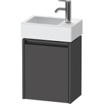 Duravit Ketho.2 Wastafelonderbouwkast - met 1 deur - 36.4x23.8x44cm links - met greep antraciet - grafiet mat SW773133