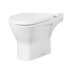 Nemo Spring Ergovita Staand Toilet verhoogd - 66.5x45x36cm - zonder spoelrand - H185cm - zitting en jachtbak - porselein - wit SW288593