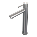Brauer Brushed carving Mitigeur de lavabo sur plage - haut - modèle a - PVD - inox brossé SW716037