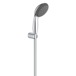 Grohe Start Vitalo Start 100 Handdoucheset - 1 straalsoort - rond - met houder - gladde slang - 175cm - chroom 4357762