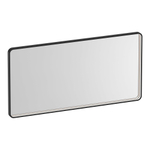 BRAUER Sapphire miroir 120 rectangulaire arrondi cadre noir mat avec éclairage LED direct avec fonction de variation et de couleur et télécommande SW1203746