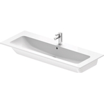 Meuble lavabo Duravit ME par Starck 1 trou de robinet avec trop-plein 123x49cm blanc SW472459