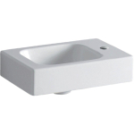 Geberit Icon fontaine 38x28x13.5cm 1 vasque 1 trou de robinet à droite sans trop-plein surface anti-saleté Céramique Blanc brillant SW422296