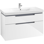 Villeroy & Boch Subway 2.0 wastafelonderkast - 98.7x59x44.9cm - wit 1025040