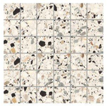 EnergieKer Medley - Carrelage Terrazzo et mural - 30x30cm - Crème mat SW997378