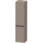 Duravit Ketho.2 Hoge kast - met 2 deuren - 40x176x36cm links - met tip onbasalt - mat basalt (antraciet) SW771861