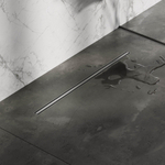 Brauer Slim Douchegoot - 80x3cm - vloerflens - draaibare sifon - RVS SW377977