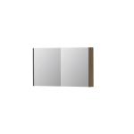 INK SPK1 armoire de toilette – 100 x 60 x 14 cm – 2 portes, portes-miroir double face – Chêne pur mat SW493708