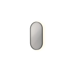INK SP21 spiegel – ovaal – 40x80 cm – indirecte LED – spiegelverwarming – Zwart mat SW693155