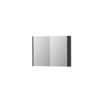 INK SPK1 armoire de toilette – 80 x 60 x 14 cm – 2 portes, portes-miroir double face – Blanc haute brillance SW493559