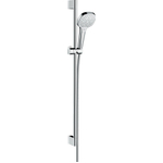 Hansgrohe Croma select e Multi glijstangset - met Croma - select E Multi - handdouche - ecosmart - 90cm - met isiflex B - doucheslang - 160cm wit/chroom - wit chroom 0605314