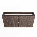 Mondiaz FOWY Meuble sous lave-mains - 100x22x50cm - 2 portes - push to open - softclose - Dark Brown SW1016891