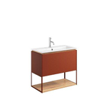 Crosswater Mada Ensemble de meuble - 70x36.7x61cm - lavabo - 1 trou de robinet - open frame - Soft Clay SW975306