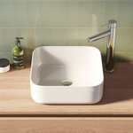 BRAUER Dew vasque - 39 rectangulaire arrondie céramique - blanc brillant SW75840