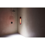 Sunshower Pure Black appareil encastrable infrarouge 19,9x61,9x10cm demi-corps 1250watt noir/aluminium SW719905