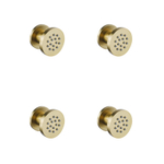 Fortifura Calvi zijdouche - 5cm - rond - 4 stuks - PVD - Geborsteld Messing PVD (Goud) SW1381716