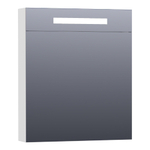 BRAUER Promise Deluxe spiegelkast – 99x70x15 cm – directe LED – 2 deuren, dubbelzijdige spiegeldeuren – Wit mat SW84353