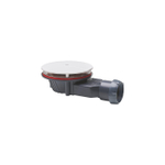 Wirquin Slim+ douchebakafvoer - ondiep - 90mm - met deksel ABS - mat wit SW1238747