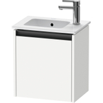 Duravit Ketho.2 Fonteinkast - met 1 deur - 41x29.2x44cm links - met greep antraciet - wit mat SW772889