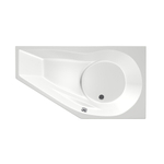Xenz Fiji baignoire sans panneaux 160x90cm droite avec pieds sans vidage Acrylique Blanc haute brillance SW103290