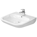 Duravit D-code - D-Code - Vital - wastafel - met overloop - met kraanvlak - 600x550 mm - wit - barriërevrij - wit 0295860