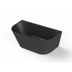 Arcqua Pinto Baignoire îlot semi-encastrée 180x80 mat noir SW643377