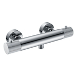 Wiesbaden Ribbd Mitigeur thermostatique pour douche entraxe 15 cm chrome SW736599