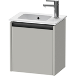 Duravit Ketho.2 Fonteinkast - met 1 deur - 41x29.2x44cm links - met greep antraciet - betongrijs mat SW772648