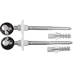 Duravit kit de fixation pour bidet suspendu et WC suspendu chromé 0299858