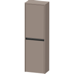 Duravit Ketho.2 Halfhoge kast - met 2 deuren - 40x132x24cm links - met tip onbasalt - mat basalt (antraciet) SW771870