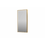 INK SP19 miroir - 50x4x100cm rectangulaire en cadre acier incl dir LED - chauffage - changement de couleur - dimmable et interrupteur - brossé mat or SW955927