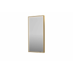 INK SP19 spiegel - 50x4x100cm rechthoek in stalen kader incl dir LED - verwarming - color changing - dimbaar en schakelaar - geborsteld mat goud SW955927