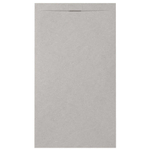 Zenon Essenza Minimal receveur de douche - 160x100cm - antidérapant - antibactérien - marbre minéral - rectangulaire - Vertigo pearl (gris) SW1418486