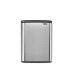 Brabantia Bo Poubelle - 12 litres - seau intérieur en plastique - acier mat anti-traces de doigts SW1026548