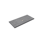Thebalux Type wastafelblad 100x46cm frame mat zwart Keramiek Petra Grey SW765961