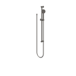 IVY Ensemble barre de douche - avec douchette - rond - satin spray - flexible de douche 150cm - Métal noir brossé PVD SW1031660