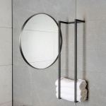 Saniclass Dual Porte-serviettes - 95x25x20cm - noir mat SW419869