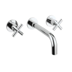 Crosswater MPRO Crosshead Inbouw wastafelkraan - 3 gats - met kruisgreep hoogglans - chroom SW648391