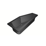 Xenz Lagoon Baignoire d'angle - 170x75x48 - bonde Centrale - Droite - Compact - acrylique - ebony SW102987