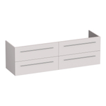 BRAUER Trust meuble sous lavabo 160 excl. poignées à poser 4 tiroirs softclose et 2 découpes pour siphon - mat sable SW1204079