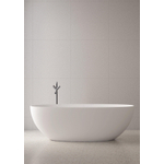 ZEZA Solid Baignoire îlot - 170x75cm - solid surface - blanc mat SW976292
