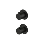 Hotbath Ace Afbouwdeel - voor inbouwthermostaat - 2-weg - omstel - zwart geborsteld PVD SW1117589